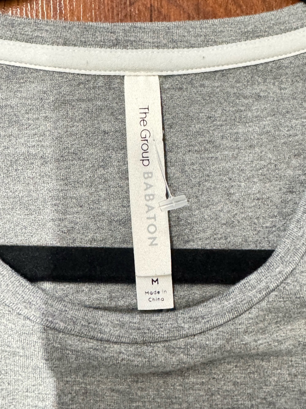 Babaton Heather Gray Twist Front Long Sleeve Tee - Picture 2 of 5